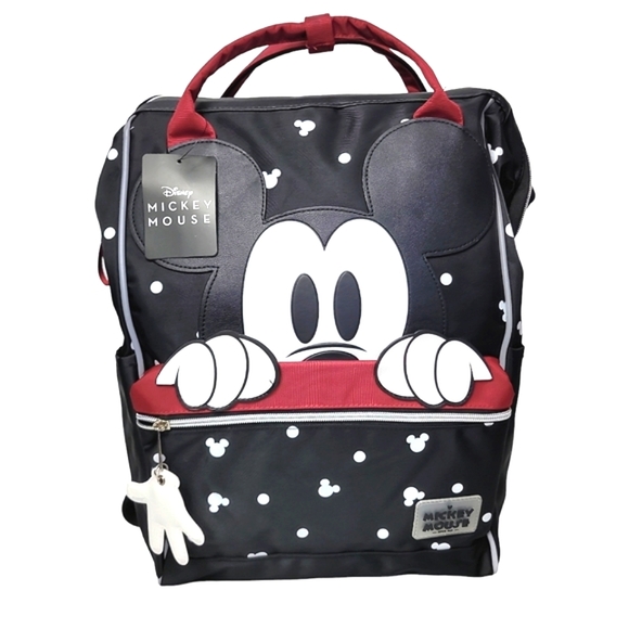 Disney Handbags - Disney Mickey Mouse Peek-a-Boo Full Size Hinged Backpack
